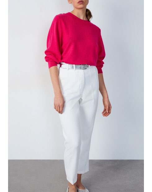 Ecrufarbene Federhose