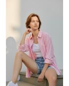 Roxanne Rosee Hemd aus Leinenmischung