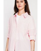 Roxanne Rosee Hemd aus Leinenmischung