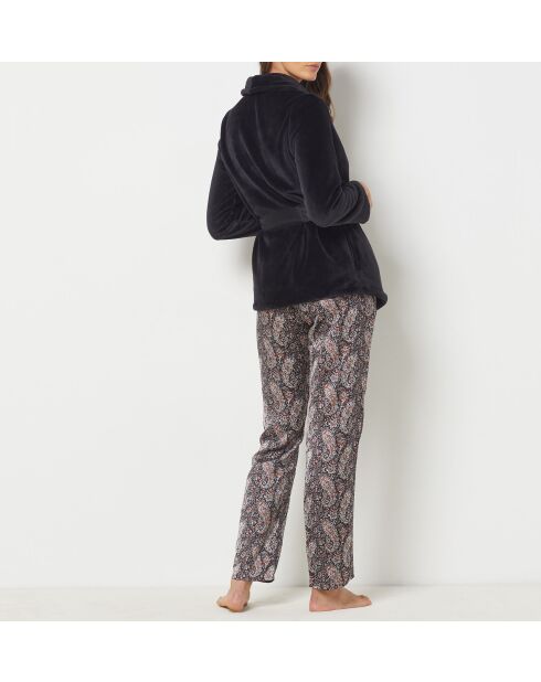 Pyjama trois pièces Kalev noir