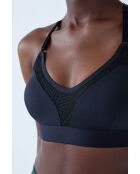 Sujetador con aros negro energético