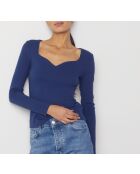 Middernachtblauwe trui Cassia
