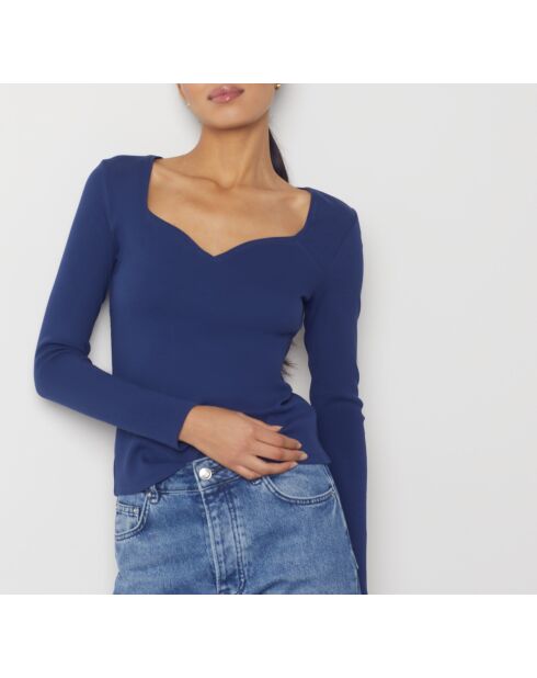 Middernachtblauwe trui Cassia