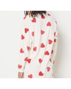 Big T Vlas ecrufarbenes Nachthemd