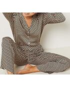 Roseanne schwarze bedruckte Hose