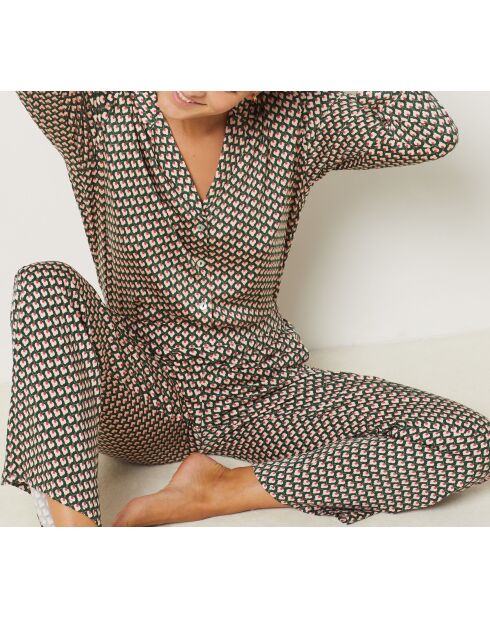 Roseanne schwarze bedruckte Hose