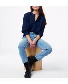 Marineblaues Hemd Emia