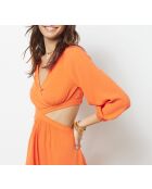 Orangefarbenes Hallo-Kleid