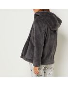 Antracietkleurige driedelige pyjama Veda