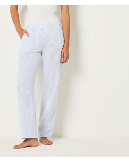 Pantaloni Joanna celeste