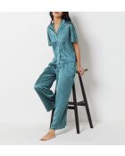 Blauwe broek met print Vinia