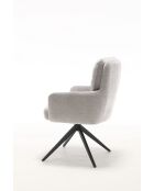 Lot de 2 fauteuils Saint Tropez gris clair - 60x92x67 cm