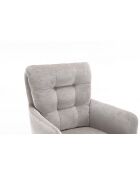 Lot de 2 fauteuils Saint Tropez gris clair - 60x92x67 cm