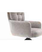 Lot de 2 fauteuils Saint Tropez gris clair - 60x92x67 cm