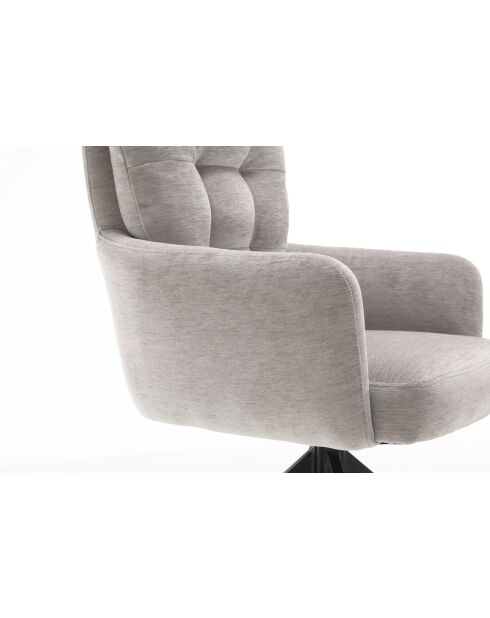 Lot de 2 fauteuils Saint Tropez gris clair - 60x92x67 cm