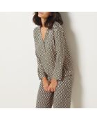 Roseanne Shirt mit Grenadinen-Print