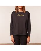 Top à manches longues One Girl noir