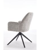 Lot de 2 fauteuils campanet gris - 64x89x60 cm