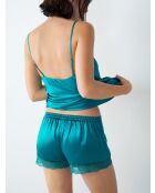 Shorts aus milchigem Seladon