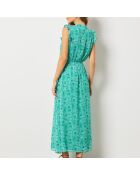 Maria-jurk gedrukt op een groene achtergrond