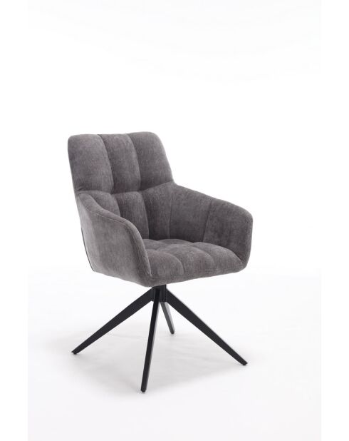 Lot de 2 fauteuils New lars gris clair - 61x90x66 cm