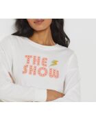 Ecru T-shirt van Pooja