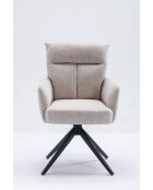 Set de 2 sillones Monaco beige natural - 59x92x68 cm