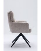 Set de 2 sillones Monaco beige natural - 59x92x68 cm