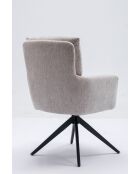 Set de 2 sillones Monaco beige natural - 59x92x68 cm