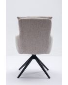 Set de 2 sillones Monaco beige natural - 59x92x68 cm
