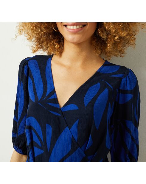 Ginetta kleid colbat blau/schwarz