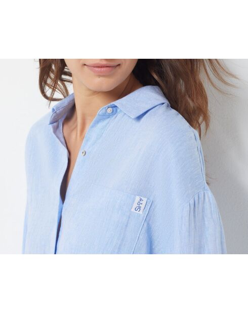 Justine himmelblaues Hemd