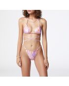 Chloe B Capsule Rahmenloser BH mit lila Hintergrunddruck