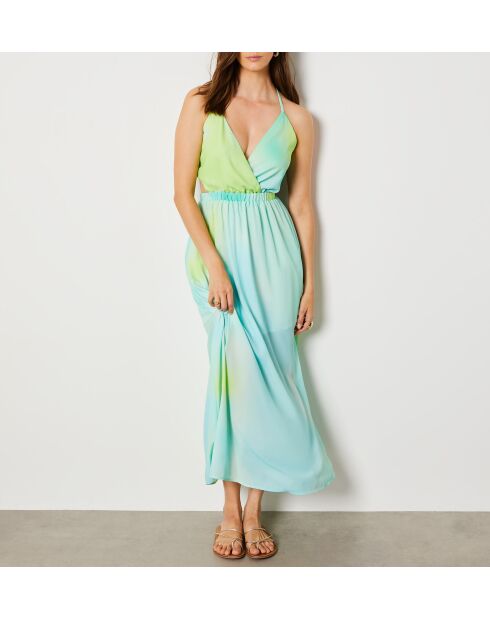 Ledena veelkleurige jurk met print