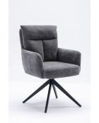 Lot de 2 fauteuils Monaco b gris clair - 59x92x68 cm