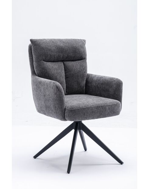 Lot de 2 fauteuils Monaco b gris clair - 59x92x68 cm