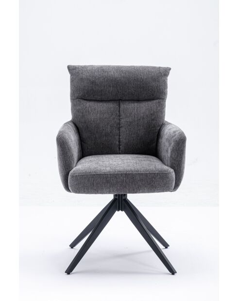 Lot de 2 fauteuils Monaco b gris clair - 59x92x68 cm