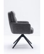 Lot de 2 fauteuils Monaco b gris clair - 59x92x68 cm