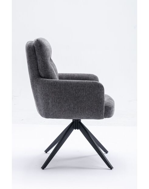 Lot de 2 fauteuils Monaco b gris clair - 59x92x68 cm