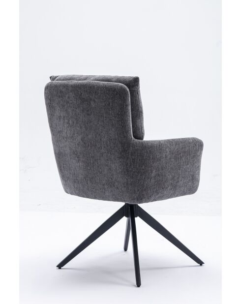 Lot de 2 fauteuils Monaco b gris clair - 59x92x68 cm