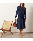 Marineblauwe jurk Amanda