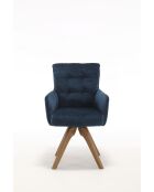 Set van 2 blauwe Saint Tropez fauteuils - 60x92x67 cm