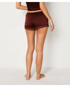 Pantaloncini granati bordeaux lattiginosi