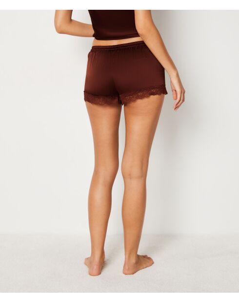 Pantaloncini granati bordeaux lattiginosi