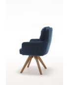 Set van 2 blauwe Saint Tropez fauteuils - 60x92x67 cm