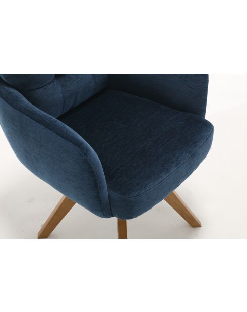 Lot de 2 fauteuils Saint Tropez bleus - 60x92x67 cm