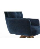 Set van 2 blauwe Saint Tropez fauteuils - 60x92x67 cm