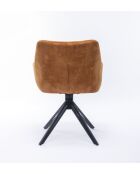 Lot de 2 fauteuil Soller noir curry - 63x82x60 cm