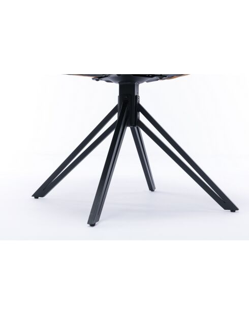 Lot de 2 fauteuil Soller noir curry - 63x82x60 cm