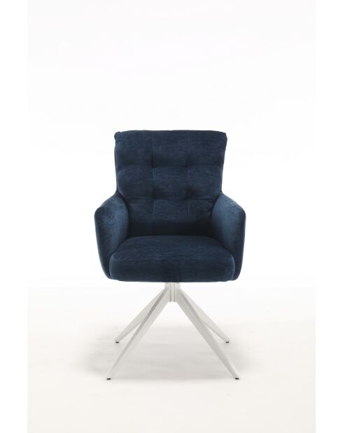 Lot de 2 fauteuils Saint Tropez bleu - 60x92x67 cm